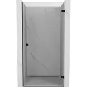 Mexen Lunar-B draaideur rechts 100 , transparant, zwart - 832-100-000-70-00-P