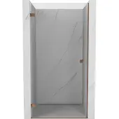 Mexen Lunar-B opklapbare douchedeur links 50 , transparant, roze goud - 832-050-000-60-00-L