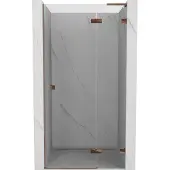 Mexen Lunar L douchedeur scharnierend rechts 85 , transparant, roze goud - 834L-085-000-60-00-P