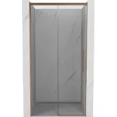 Mexen Rox schuifdouchedeur 130 , transparant, geborsteld koper - 8C2-130-000-65-00
