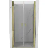 Mexen Mist draaideur douchedeur 100 , transparant, goud - 8A7-100-000-50-00
