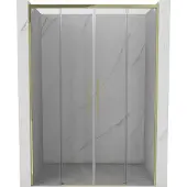Mexen Rox schuifdouchedeur 160 , transparant, goud - 8C2-160-002-50-00
