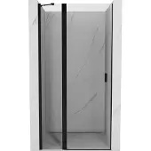 Mexen Mist draaideur douchedeur 75 , transparant, zwart - 8A4-075-000-70-00