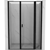 Mexen Mist L douchedeur zwenkend rechts 160 , zwart frame, zwart - 8A4L-160-001-70-70-P