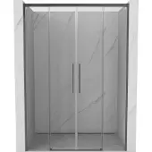 Mexen Rox schuifdouchedeur 140 , transparant, gun metal - 8C2-140-002-95-00