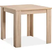 Homestyle4u Eettafel - 80x80 cm - Eetkamertafel - Massief eikenhout - Bruin