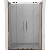 Mexen Velar Duo schuifbare douchedeur 160 , transparant, roze goud - 871-160-000-02-60