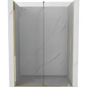 Mexen Velar schuifdouchedeur 160 , transparant, goud - 871-160-000-01-50