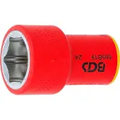 Bgs VDE dopsleutel, zeskant - 3/8 - 19 mm