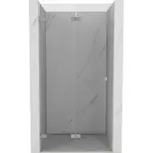 Mexen Lunar-F opvouwbare douchedeur links 70 , transparant, geborsteld nikkel - 836-070-000-97-00-L