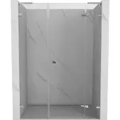 Mexen Lunar L douchedeur rechtsdraaiend 125 , transparant, chroom - 834SL-125-050-01-00-P