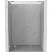 Mexen Lunar douchedeur scharnierend links 120 , transparant, chroom - 834S-120-050-01-00-L