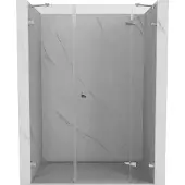 Mexen Lunar draaideur douchedeur rechts 130 , transparant, chroom - 834S-130-050-01-00-P