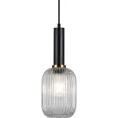 ITALUX Antiola PND-5588-1M-BK+CL hanglamp