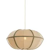 Light & Living Japandi hanglamp Mirelys Ø 61cm - olijfgroen