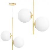 Toolight G118-2Cp Hanglamp - Gouden Wit - 43,6X32,5X42Cm