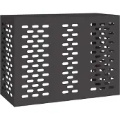 vidaXL Air Conditioner Hoes Zwart 110 x 50 x 80 cm Staal
