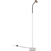 Reality R46851065 vloerlamp TARYN koffie - flexibele arm - voetschakelaar - 133.5 cm
