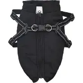 vidaXL Hondenjas Zwart L24 Fleece en polyester