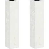 vidaXL Zonne LED Pad Licht 2 pcs Warmwit 18 x 18 x 80 cm