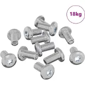 vidaXL Slot Schroef Effen 4865 st Zilver Staal