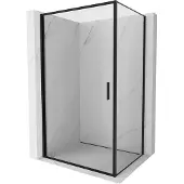 Mexen Exo draaideur douchecabine 70 x 90 cm, transparant, zwart - 817-070-090-70-00