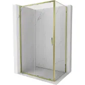 Mexen Exo schuifdouchecabine 105 x 85 cm, transparant, goud - 8151-105-085-50-00