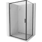 Mexen Exo douchecabine scharnierend 80 x 95 cm, transparant, zwart - 8181-080-095-70-00