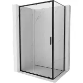 Mexen Exo zwart transparante douchecabine 160 x 95 cm, zwart - 8151-160-095-70-00