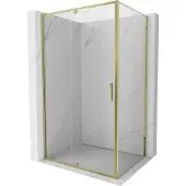 Mexen Exo draaideur douchecabine 100 x 110 cm, transparant, goud - 819-100-110-50-00