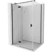 Mexen Mist-H T draaideur-douchecabine links 70 x 110 , transparant, zwart - 8A5T-070-110-70-00-L