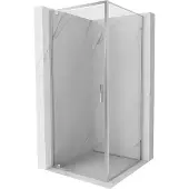 Mexen Exo douchecabine draaibaar 95 x 95 cm, transparant, chroom - 8181-095-095-01-00