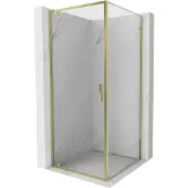 Mexen Exo kanteldouchecabine 70 x 70 cm, transparant, goud - 8181-070-070-50-00