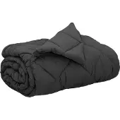 vidaXL Volledig Jaar Dekbed Antraciet 200 x 220 cm Microvezel