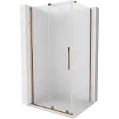 Mexen Velar schuifdouchecabine 120 x 70 , matglas, roségoud - 871-120-070-31-60