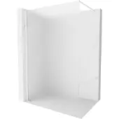 Mexen Kioto-X inloopdouchewand 150 x 200 , matglas 10 mm, wit - 800-150-101-20-30-X
