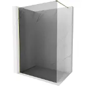 Mexen Kioto-X inloopdouchewand 150 x 200 , grafiet 10 mm, goud - 800-150-101-50-40-X