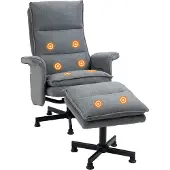 HOMCOM Massagestoel met Voetenbank 700-165V90
