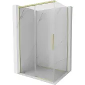 Mexen Rox schuifdouchecabine 135 x 110 , transparant, geborsteld goud - 8C2-135-110-55-00