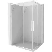 Mexen Rox Duo schuifdouchecabine 110 x 85 cm, transparant, wit - 8C2D-110-085-20-00