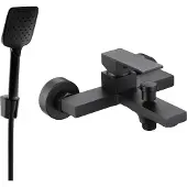 Mexen Uno R62 badkraan met doucheset, zwart - 7143R62-70