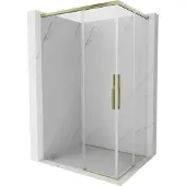 Mexen Rox Duo schuifdouchecabine 85 x 75 cm, transparant, goud - 8C2D-085-075-50-00