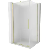 Mexen Velar schuifdouchecabine 100 x 80 , ijs, goud geborsteld - 871-100-080-31-55