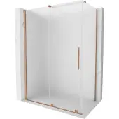Mexen Velar schuifdouchecabine 150 x 70 , matglas, geborsteld koper - 871-150-070-31-65