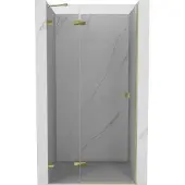 Mexen Lunar draaideur voor douche links 125 , transparant, goud - 834-125-000-50-00-L