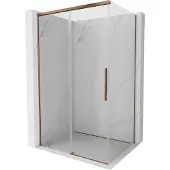 Mexen Rox douchecabine schuif 145 x 75 , transparant, roségoud - 8C2-145-075-60-00