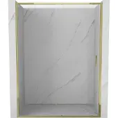 Mexen Exo schuifbare douchedeur 135 , transparant, goud - 8151-135-000-50-00