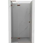 Mexen Lunar L draaideur douche links 95 , transparant, roze goud - 834L-095-000-60-00-L