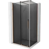 Mexen Velar schuifdouchecabine 110 x 85 , grafiet, roségoud - 871-110-085-41-60