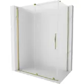 Mexen Velar schuifdouchecabine 150 x 85 , matglas, goud - 871-150-085-31-50